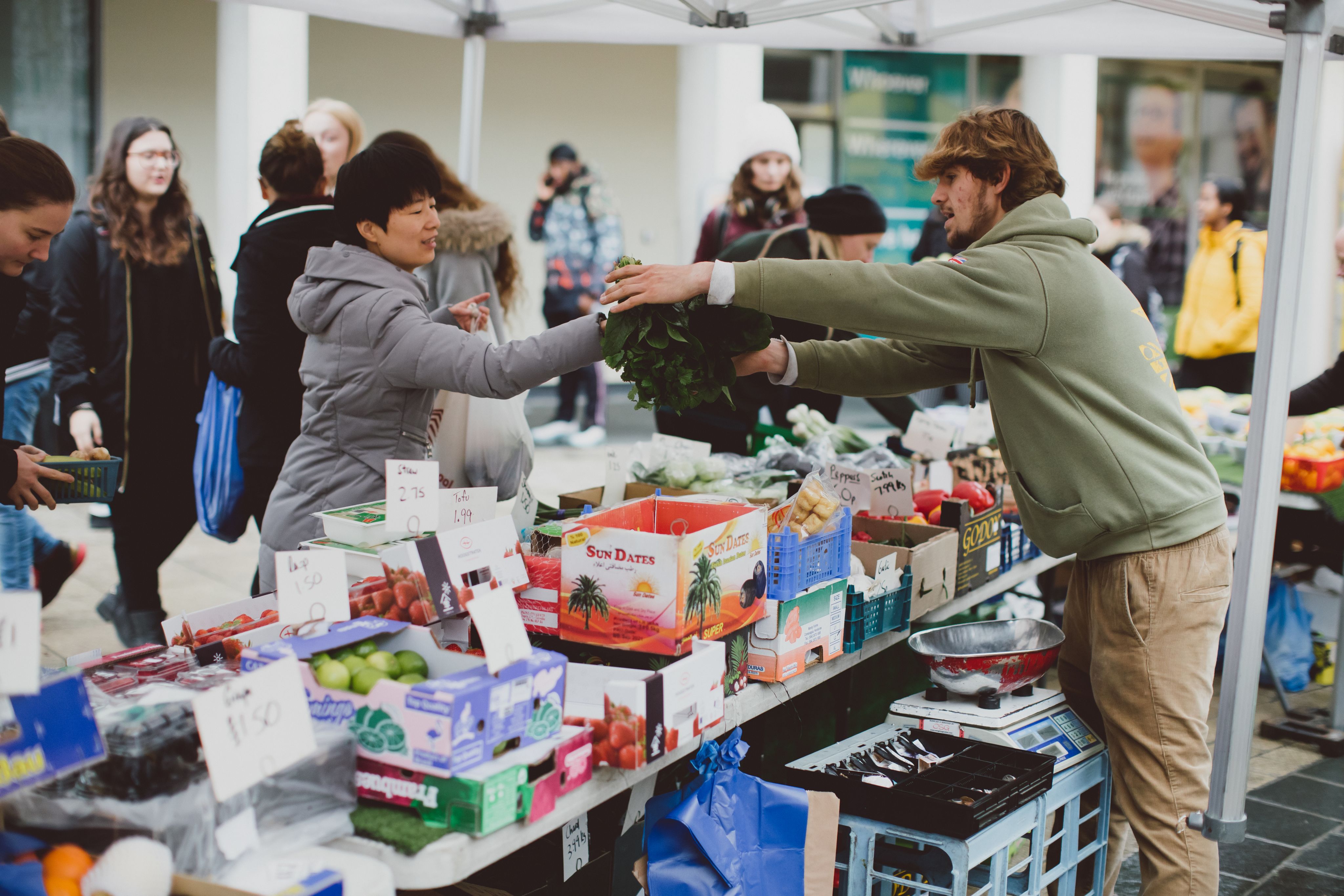 Food market on campus