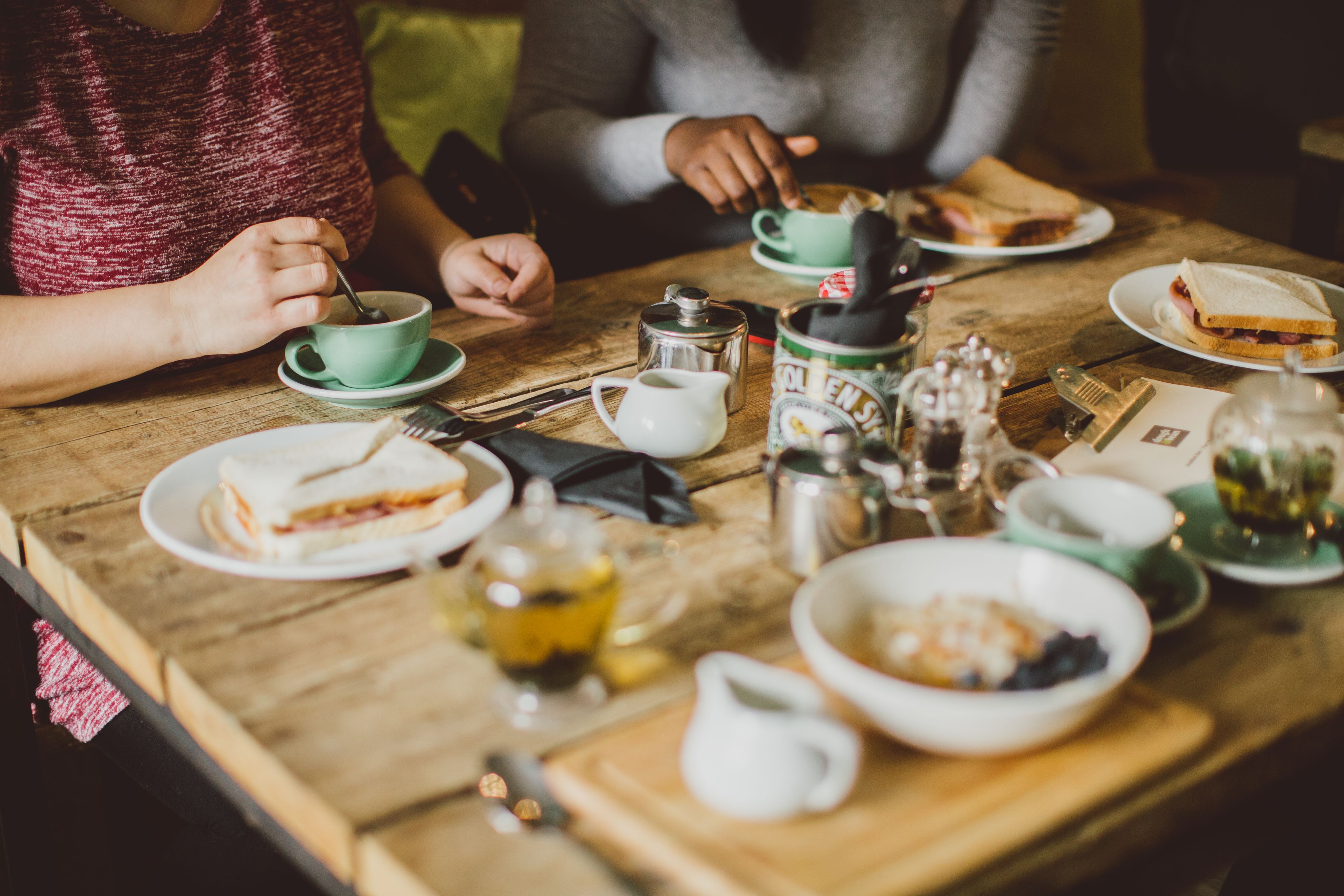 People enjoying brunch in Colchester Town Centre