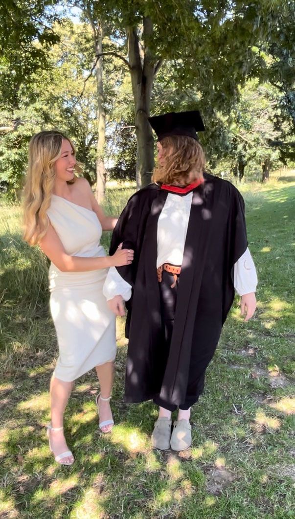 Lily-May and her mum at graduation
