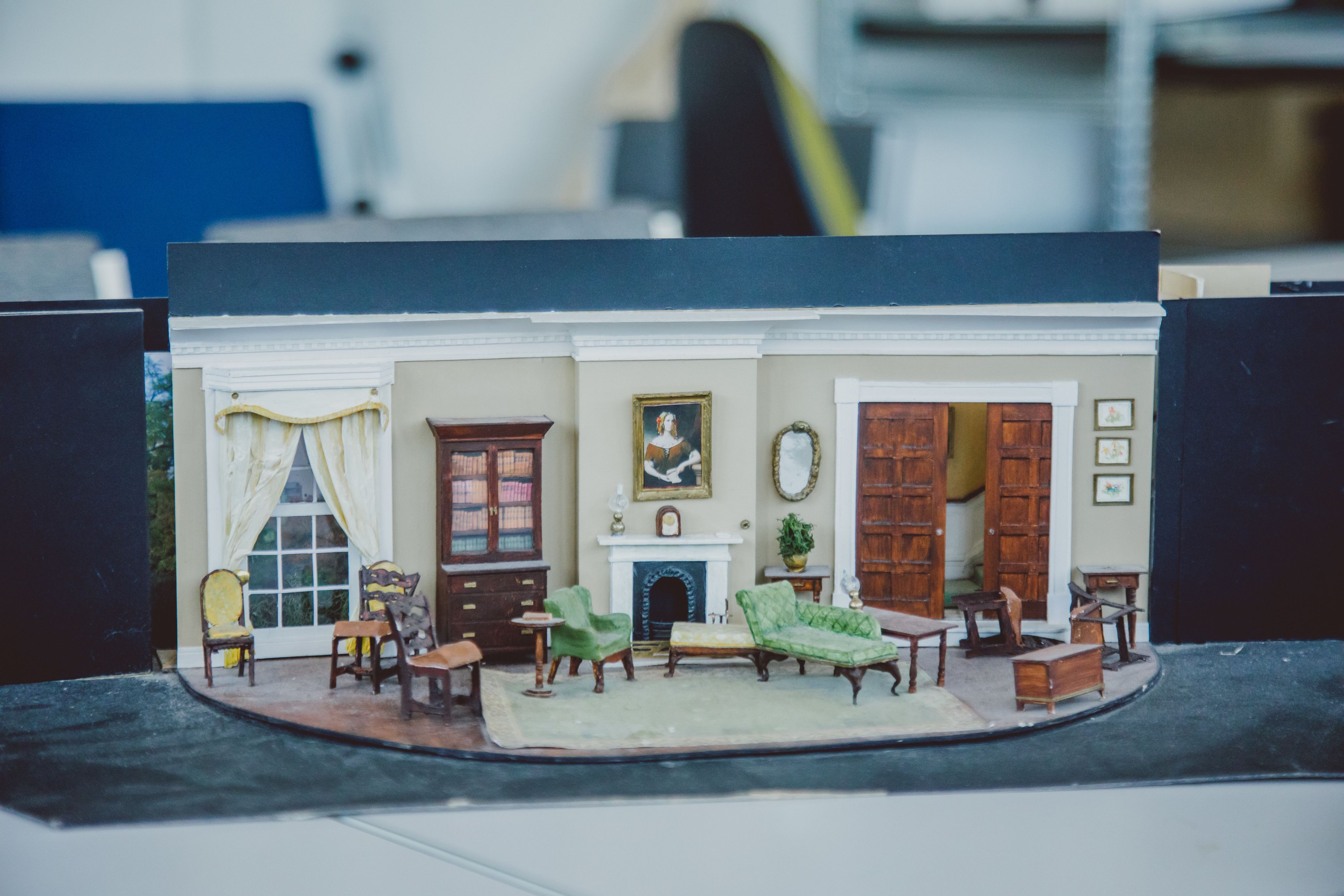 Miniature model of a theatre set