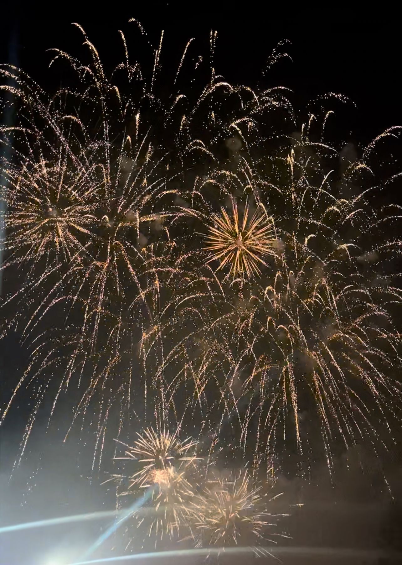 fireworks in the sky, taken at an SU fireworks display